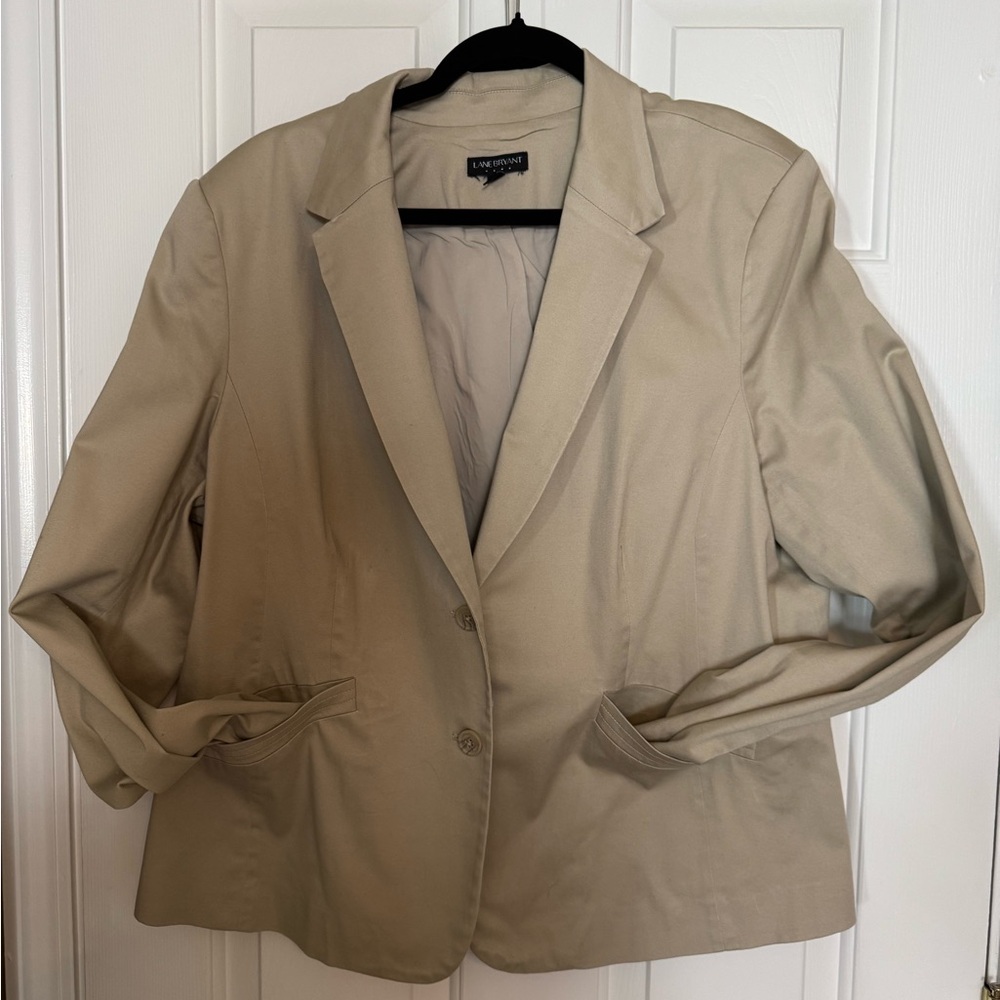 Lane Bryant Beige Women's Suit Jacket